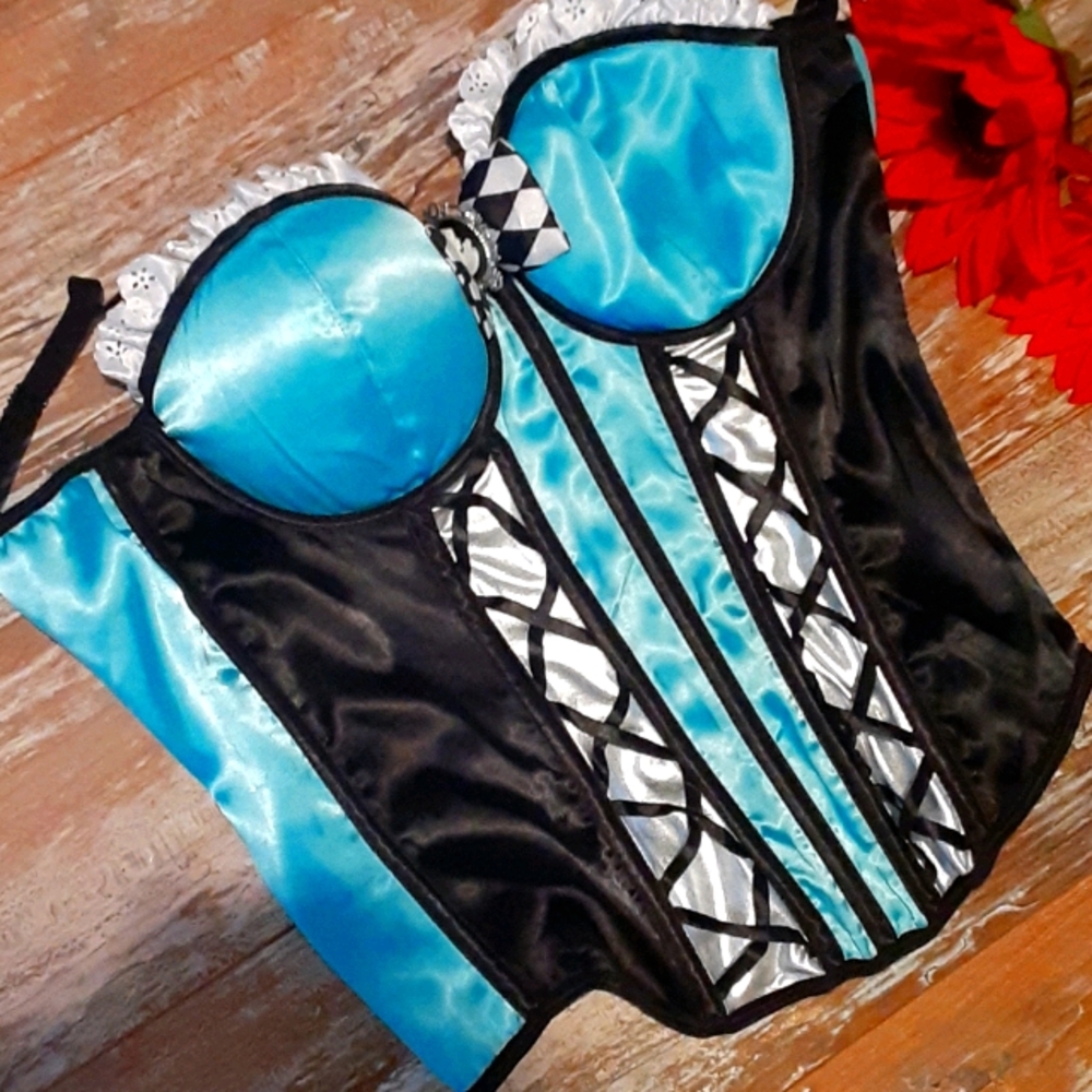 Blue corset